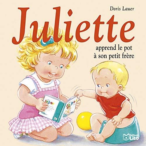 Juliette apprend le pot à son petit frère